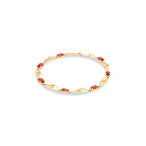 Garnet Studded Bracelet