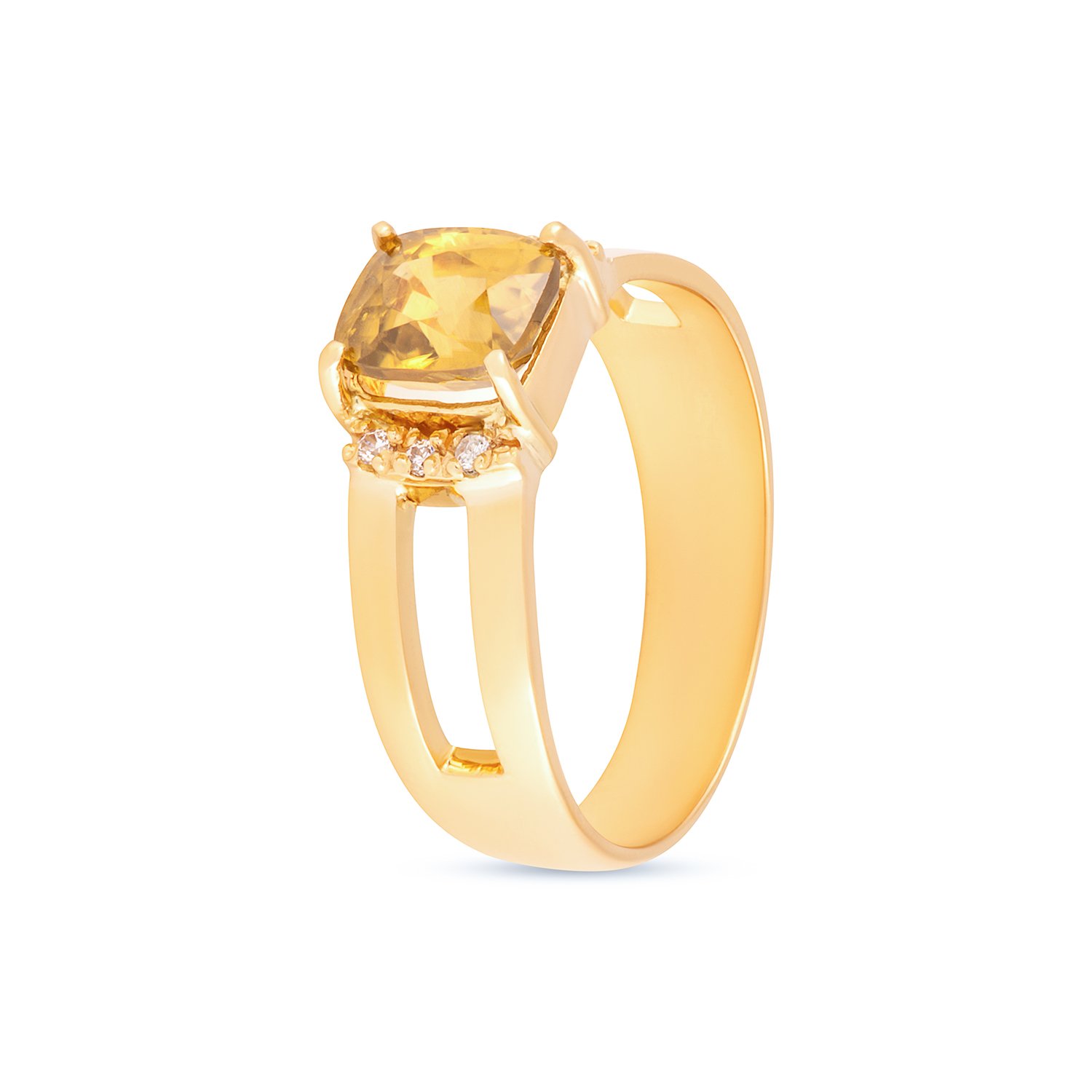 Sapphire and Diamond Studded Ring