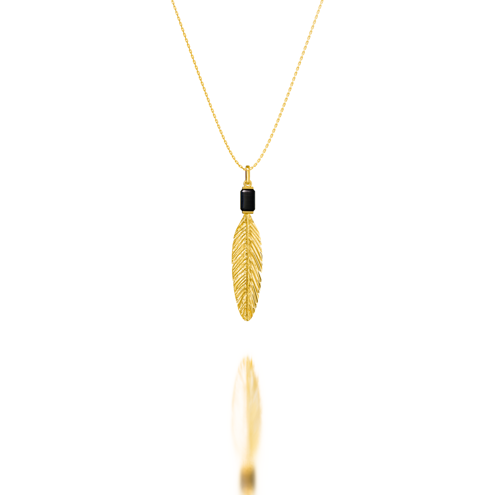 Feather Necklace Hanging
