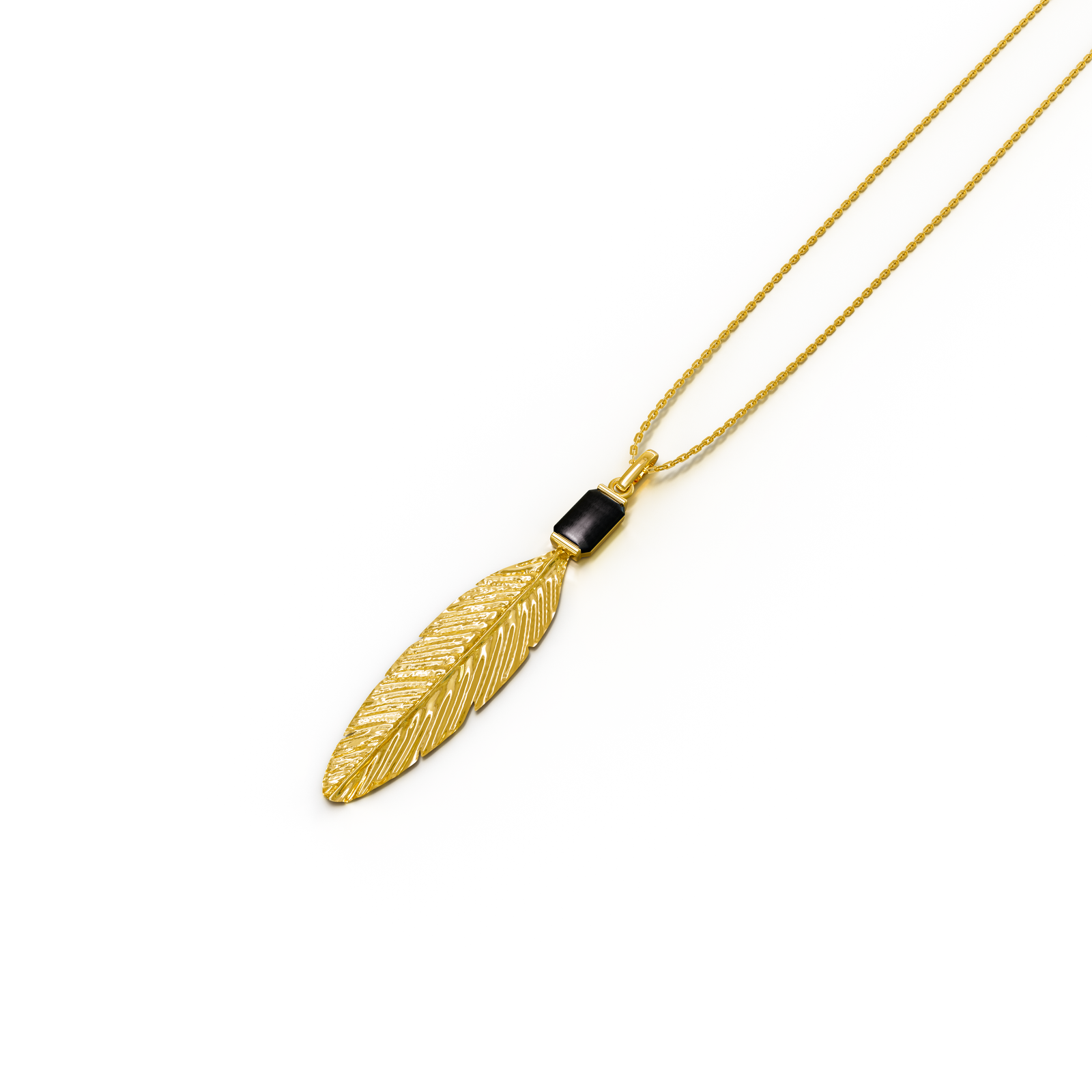 Feather Necklace Laying